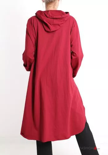  Cotton Sweatshirt with pockets with hood