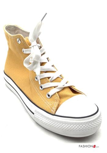  Zapatillas altas Estilo Informal  Amarillo