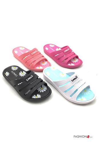 Set 36 pairs Floral Slide Sandals 