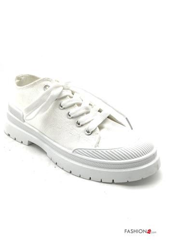  Sneakers basse Casual  Bianco antico