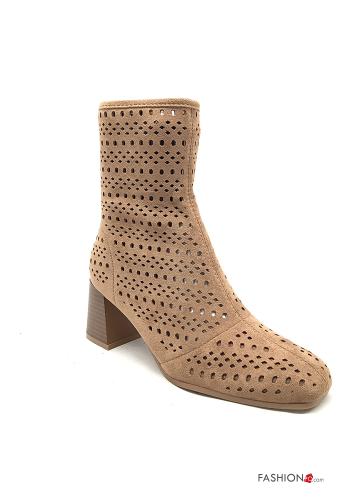  Suede Ankle boots with zip