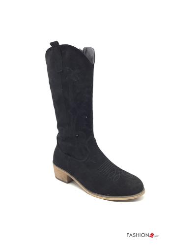  Suede Ankle boots with zip