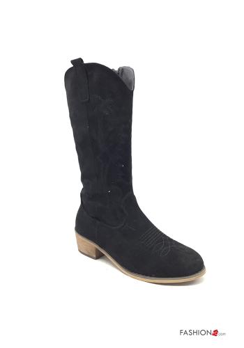  Wildleder Stiefeletten mit Reißverschluss