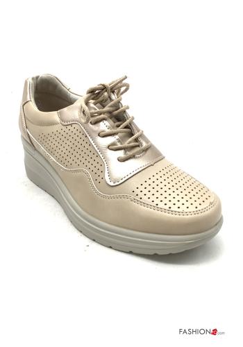  Chaussures plates faux cuir 