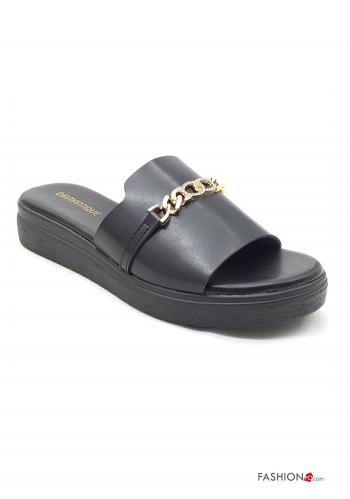  Ciabatte Casual  Nero