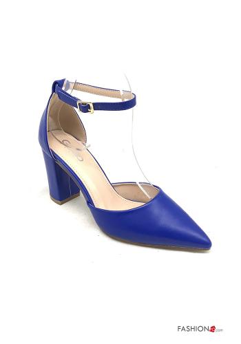  Kunstleder mit spitze nase High Heel mit Knöchelriemen