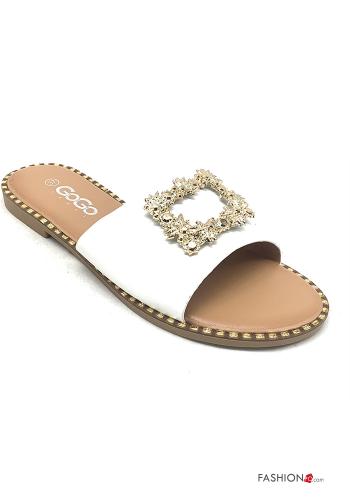 faux leather Sandals  White