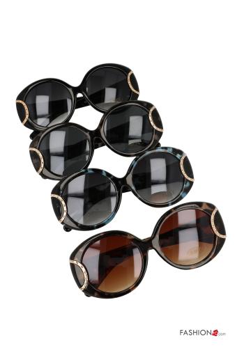 Pack de 12 piezas Gafas de Sol redondas con cristales clásicos 