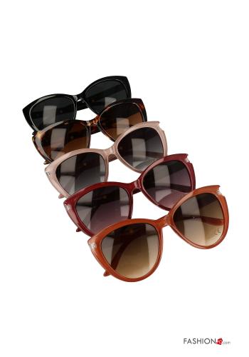 Pack de 12 peças Óculos de sol gatinho com lentes classicas 