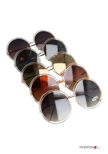 12-piece pack round Sunglasses 