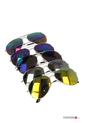  aviator mirrored lenses Sunglasses 