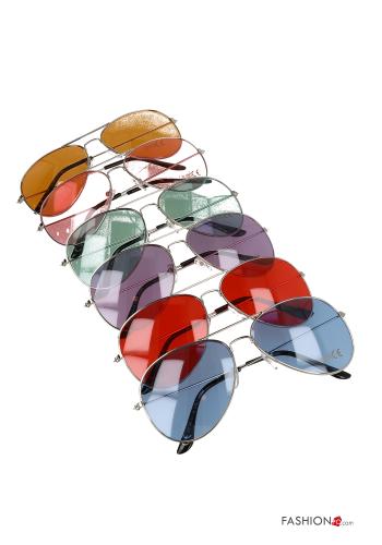 Set 24 pezzi Occhiali da sole aviator con lenti chromance 