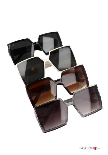 Pack de 12 peças Óculos de sol quadrados com lentes classicas 