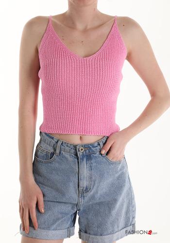  Cotton Top with v-neck