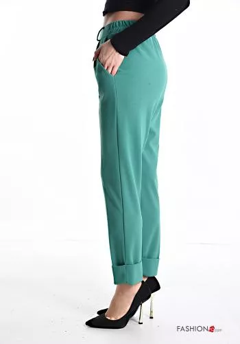  Trousers with pockets with elastic