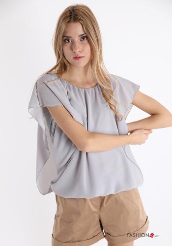  Casual Blouse  Light grey