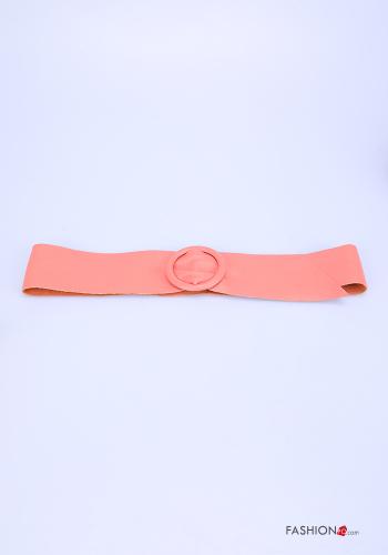  adjustable Genuine Leather Belt  Pink