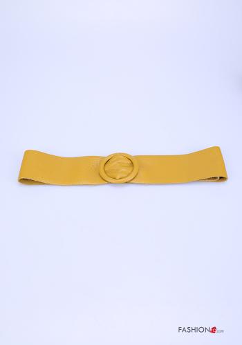  adjustable Genuine Leather Belt  Mustard