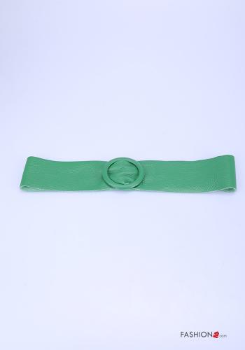  adjustable Genuine Leather Belt  Emerald green