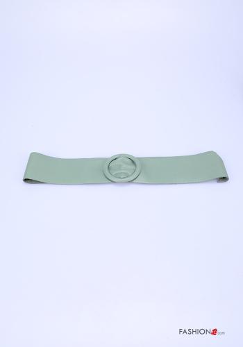  adjustable Genuine Leather Belt  Aqua green