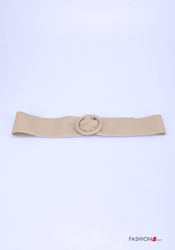  adjustable Genuine Leather Belt  Beige