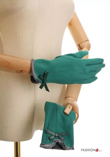  Handschuhe aus Baumwolle mit Schleife