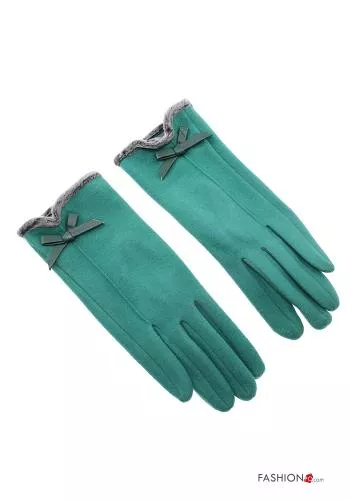  Handschuhe aus Baumwolle mit Schleife