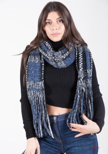  Wool Mix Scarf with fringe