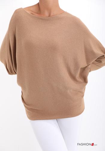  Casual Sweater  Camel
