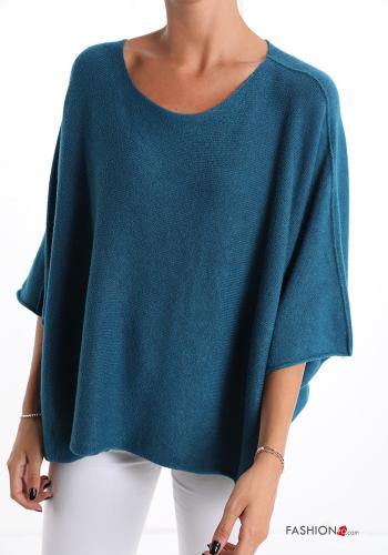  Pull Casual  Bleu sarcelle