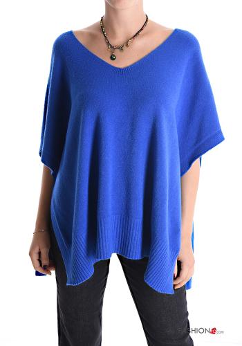 short sleeve Sweater with v-neck