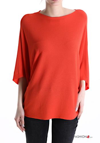  Lässiges Strickpullover  Orange