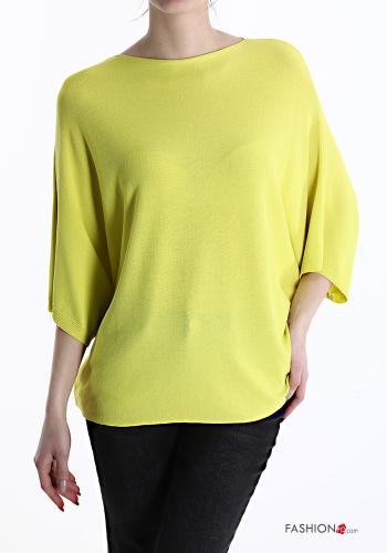  Lässiges Strickpullover  Laserlemon (Pastellgelb)
