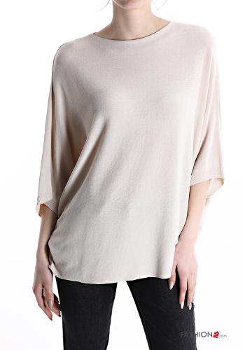  Lässiges Strickpullover  Beige
