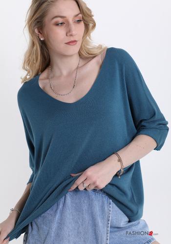  Casual Sweater  Teal