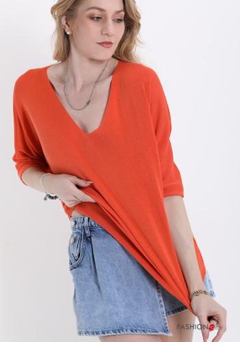  Maglione Casual  Arancione