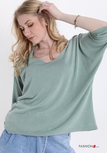  Maglione Casual  Verde militare