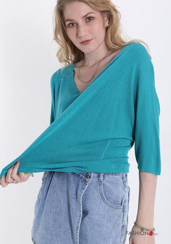  Maglione Casual  Blu chiaro