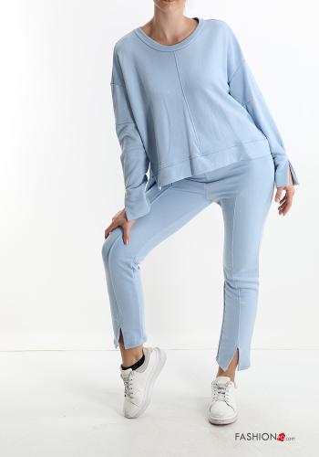  Cotton Sports set  Light -blue