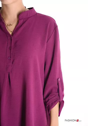  Tunic with buttons 3/4 sleeve with v-neck