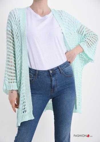  Cardigan Casual  Verde menta chiaro