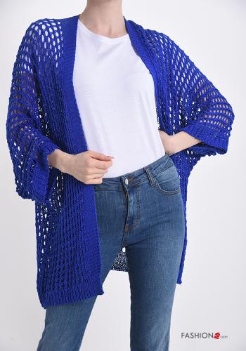  Cardigan Casual  Blu elettrico