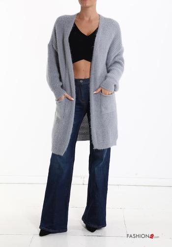  Cardigan with pockets Grey