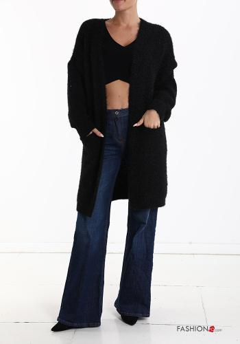  Cardigan with pockets Black
