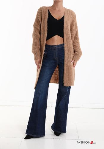  Cardigan with pockets Camel