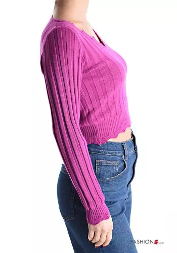  long sleeve Top with v-neck