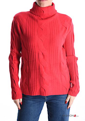  Sweater Rollneck Red