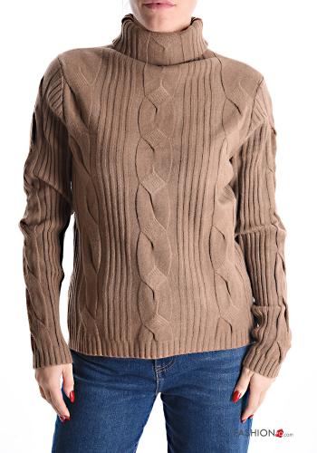  Sweater Rollneck Brown