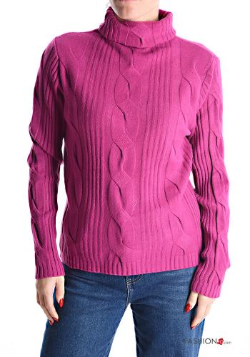  Sweater Rollneck Plum