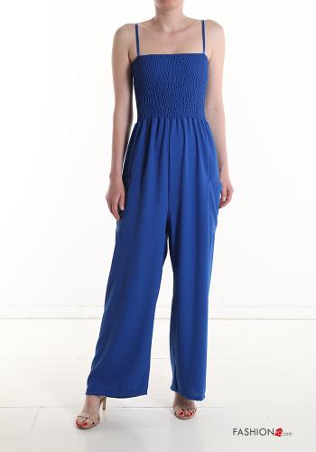  ärmellos wide leg Overall mit Taschen